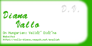 diana vallo business card